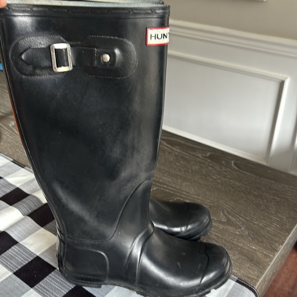 Hunter Rain boots Black Wellies - Picture 9 of 12